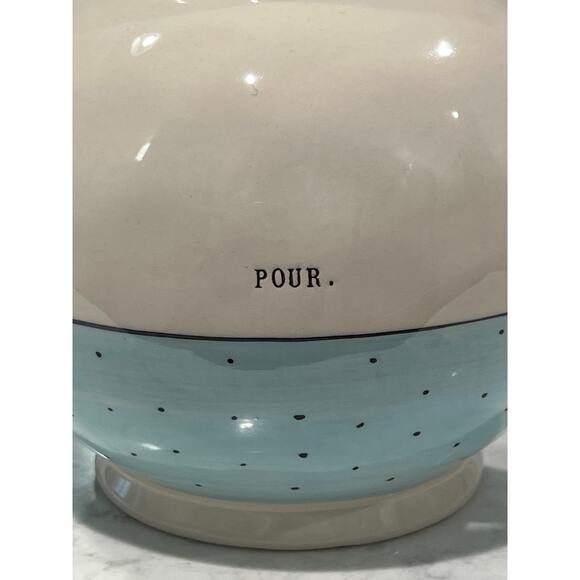 Rae Dunn Blue Polka Dot 5 Piece Artisan Collection Tea Set‎ - Picture 11 of 12